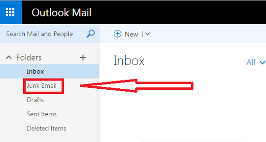 How can I block junk mail on Hotmail?